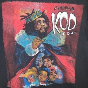 J Cole “KOD” tour t shirt